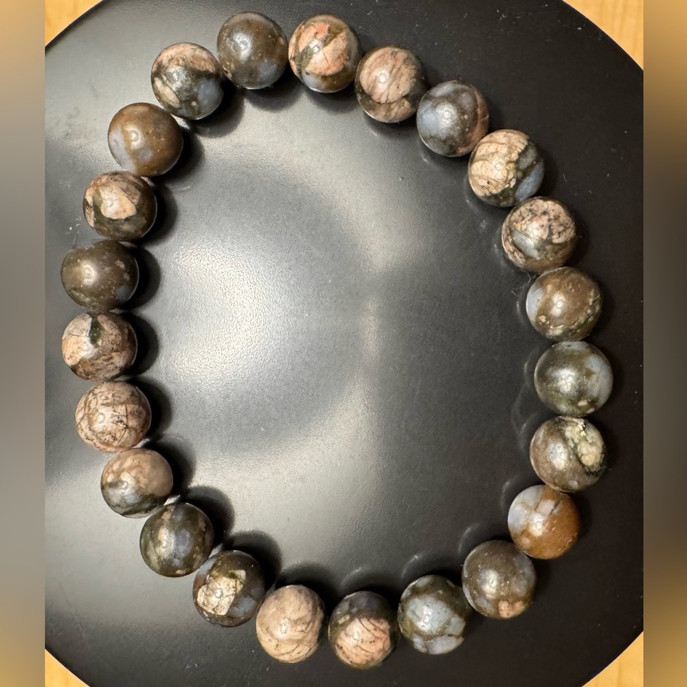 Earthy Stone Beaded Bracelet